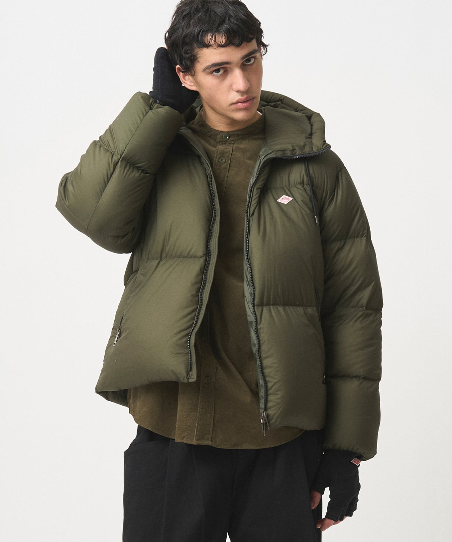 Bshop｜DANTON | ナイロンリップストップ ダウンフードジャケット MEN