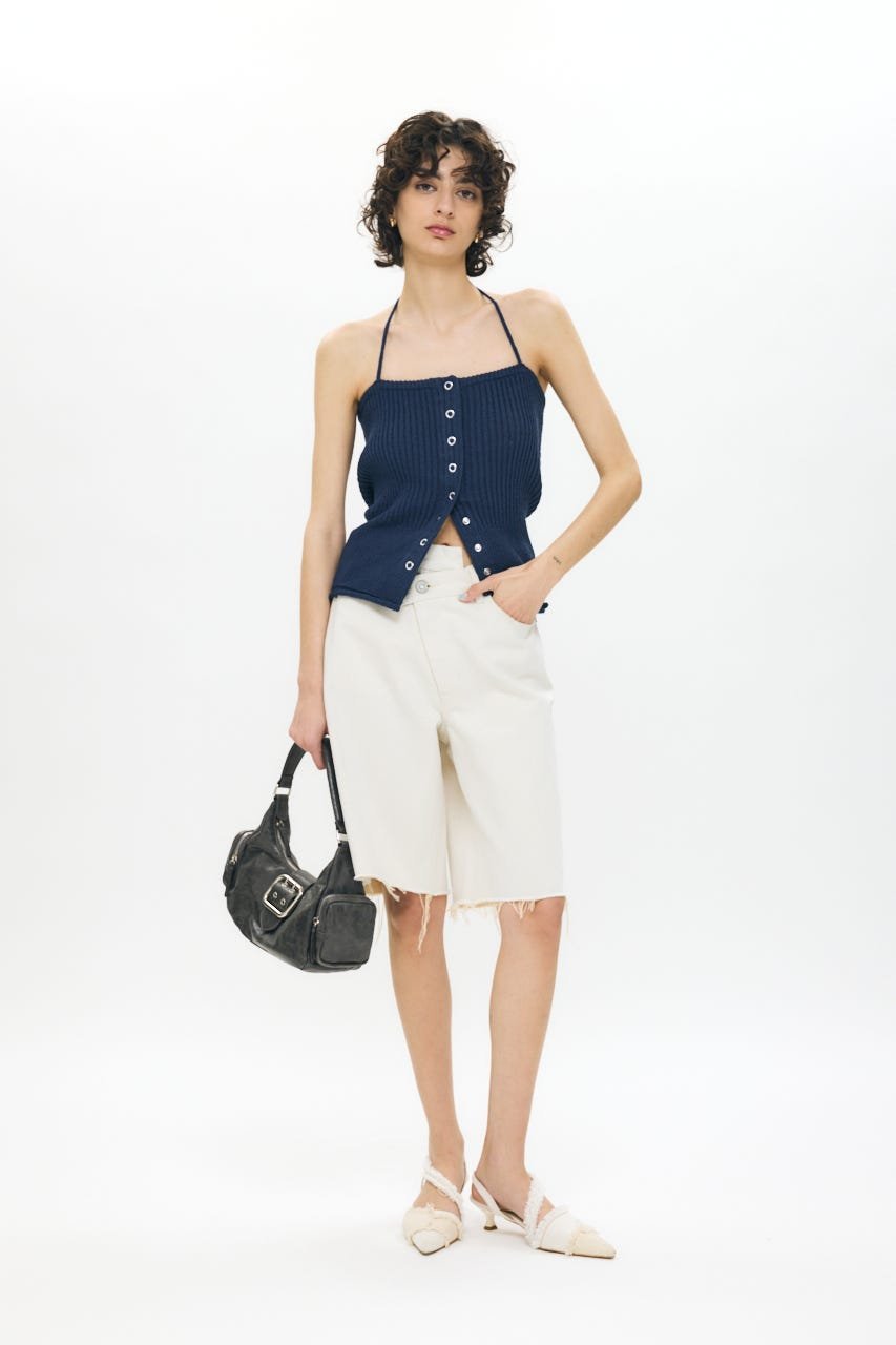 moussy｜FRONT BUTTON ニットキャミ | Rakuten Fashion(楽天