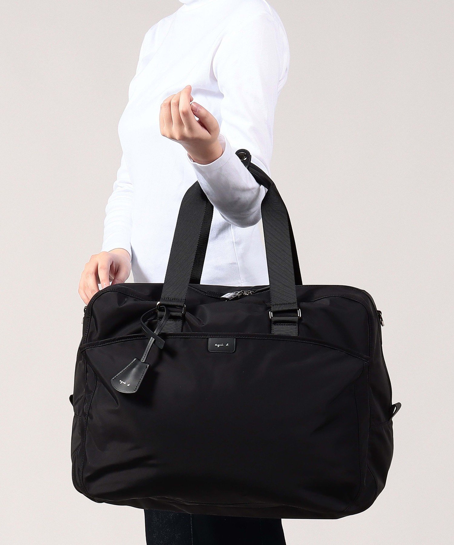 agnes b.｜ナイロン 2wayボストンバッグ 