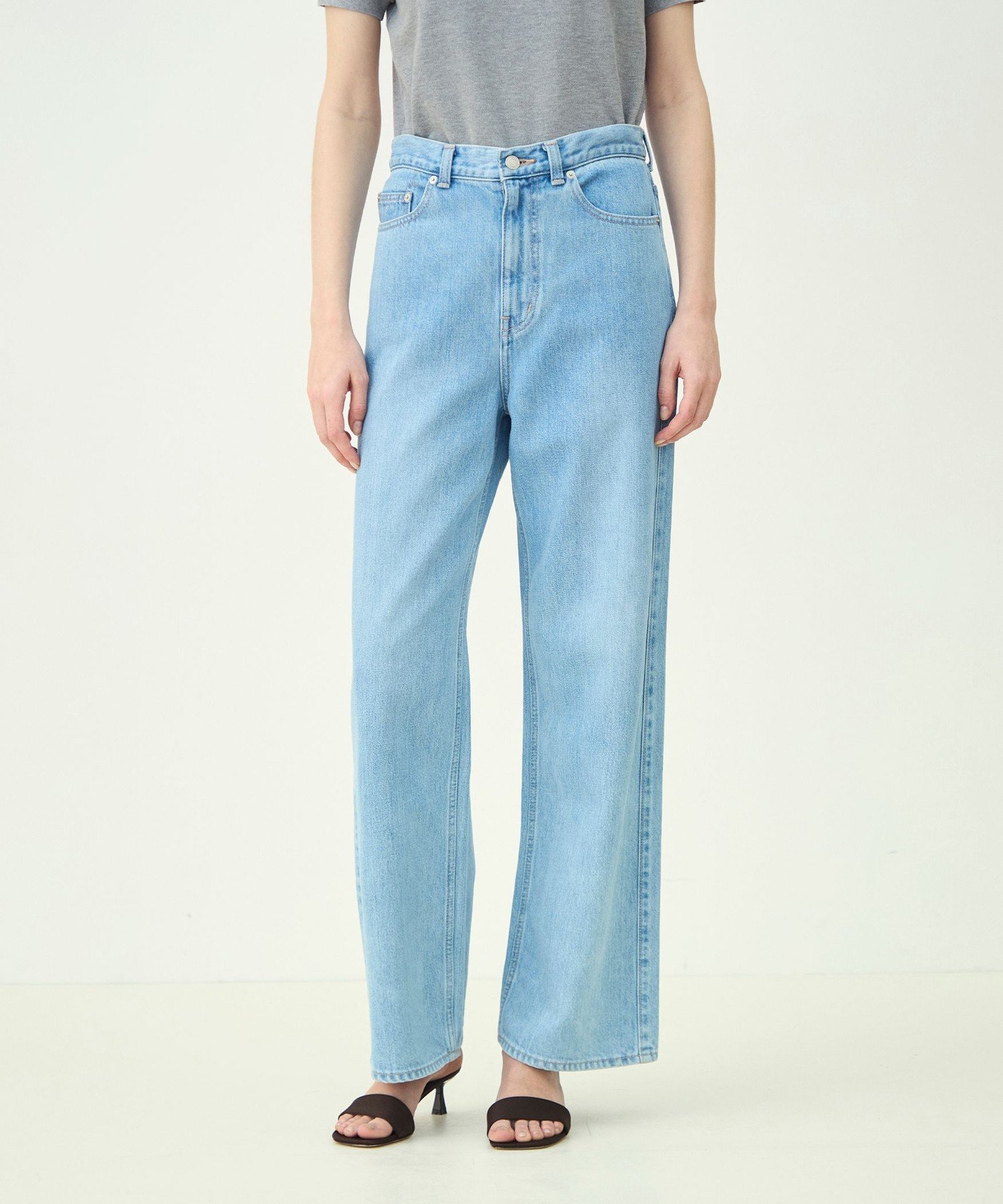 TOMORROWLAND｜デニム ワイドストレートパンツ | Rakuten Fashion(楽天