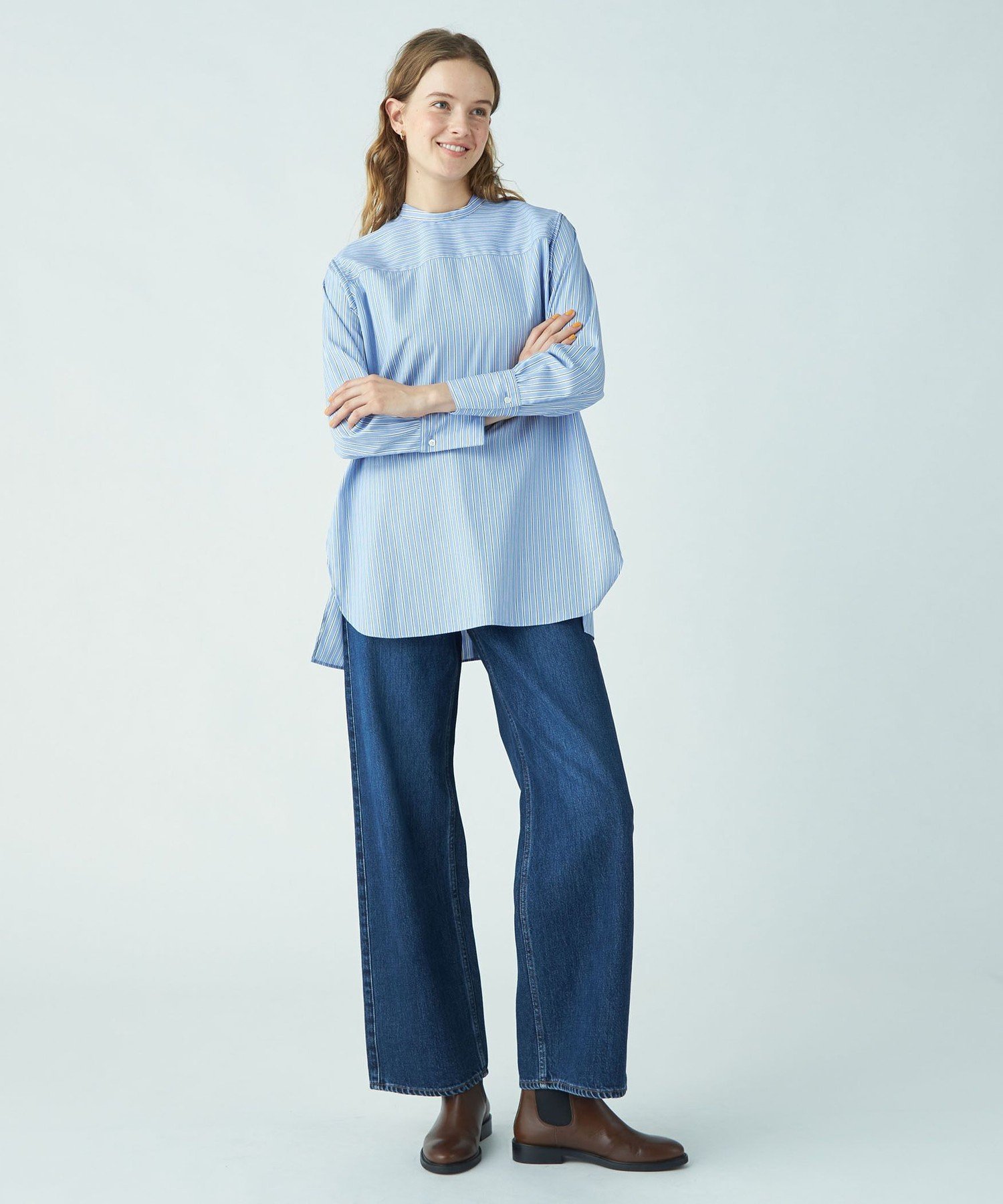 TOMORROWLAND｜デニム ワイドストレートパンツ | Rakuten Fashion(楽天