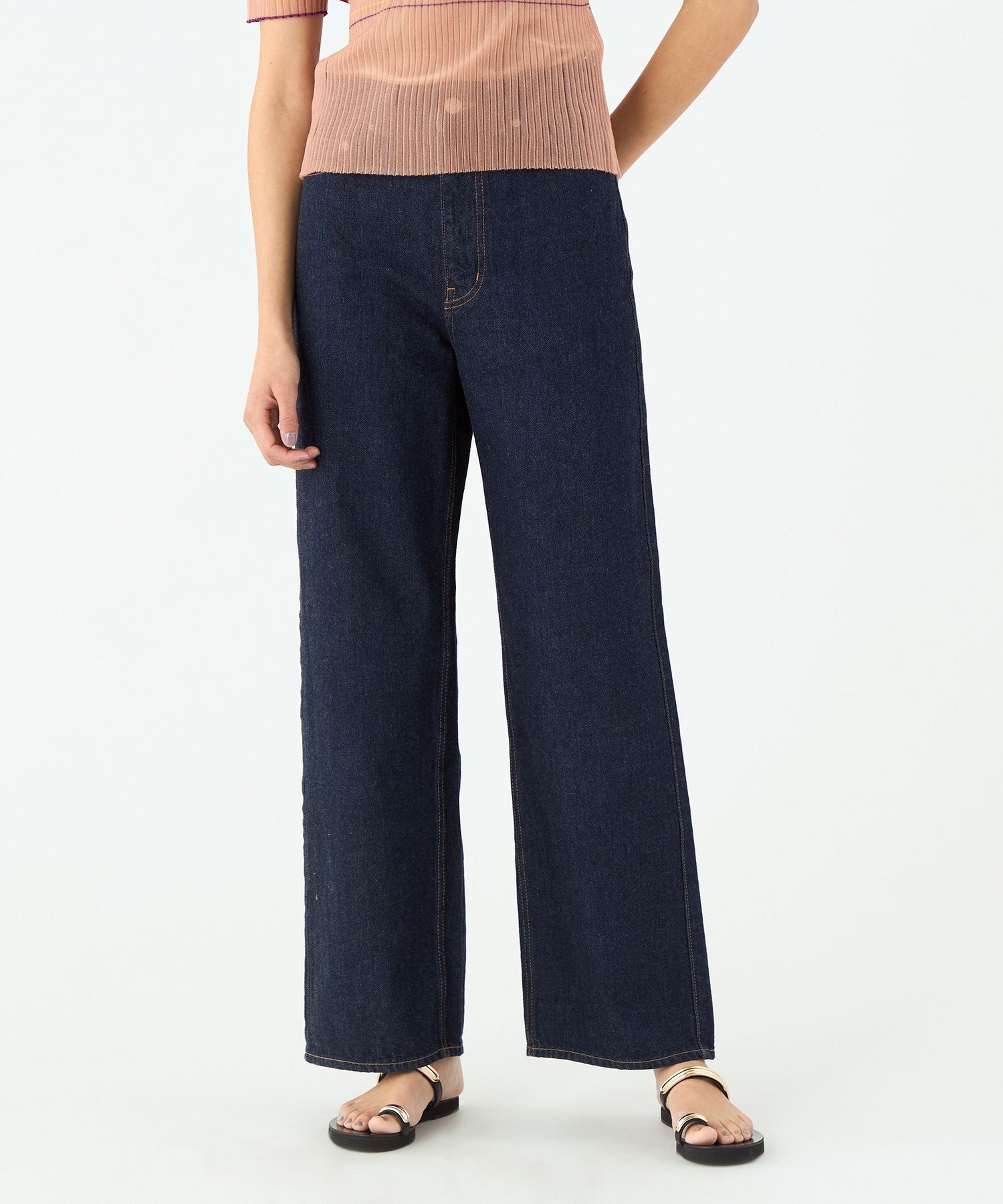 TOMORROWLAND｜デニム ワイドストレートパンツ | Rakuten Fashion(楽天