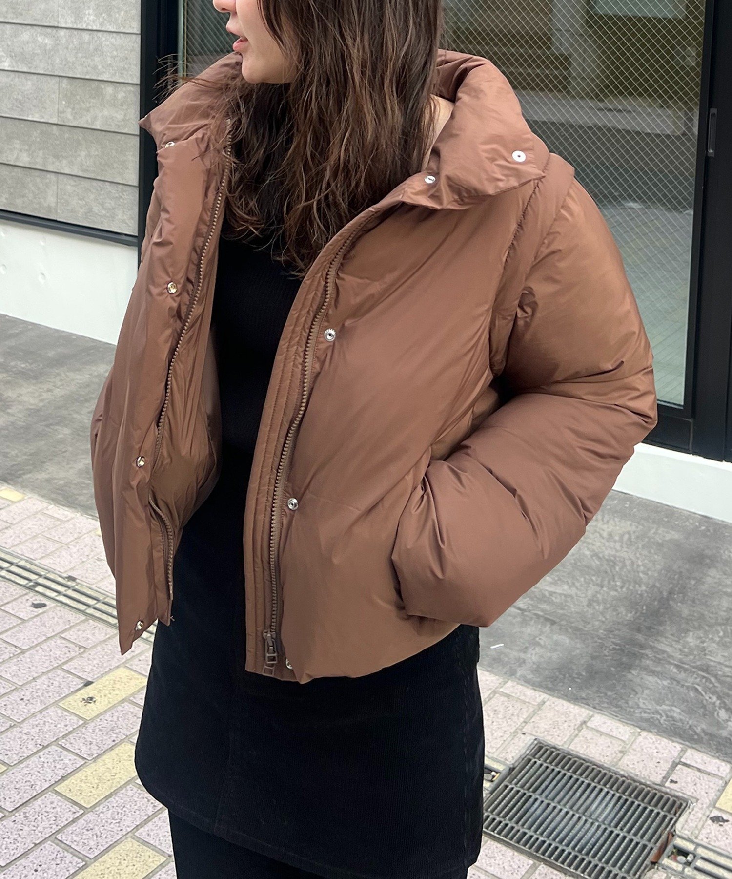 CAPRICIEUX LE'MAGE｜【軽量/保温性◎】2WAY中綿パフジャケット