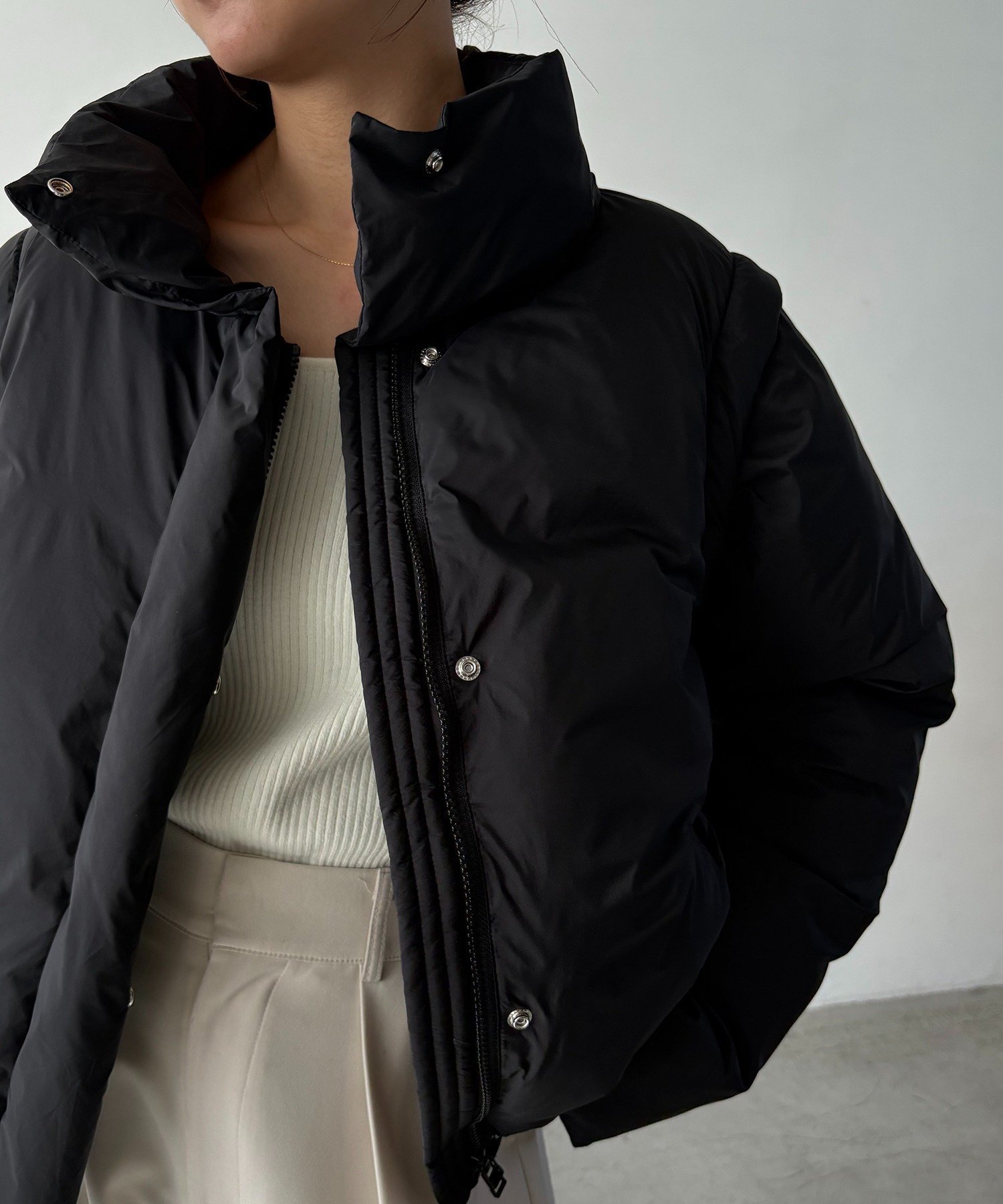 CAPRICIEUX LE'MAGE｜【軽量/保温性◎】2WAY中綿パフジャケット