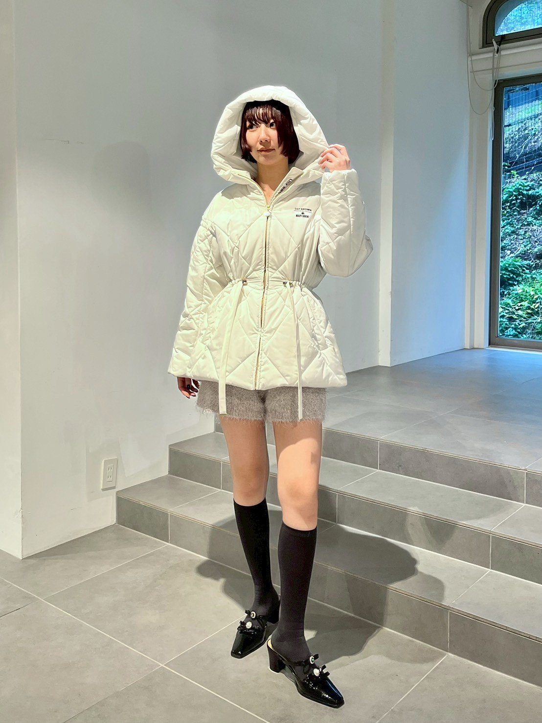 LILY BROWN｜【LILY BROWN×MARY QUANT】キルトダウンミドルコート