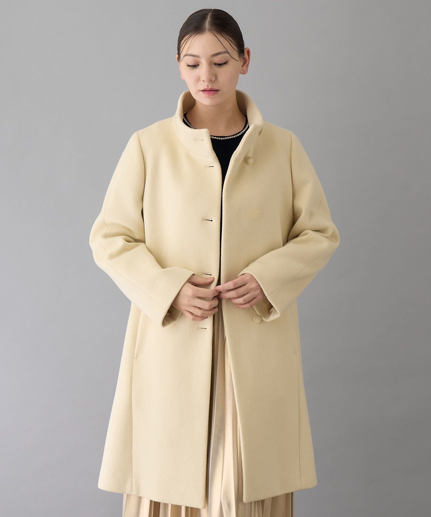 ANAYI｜シャルムビーバースタンドカラーコート | Rakuten Fashion(楽天