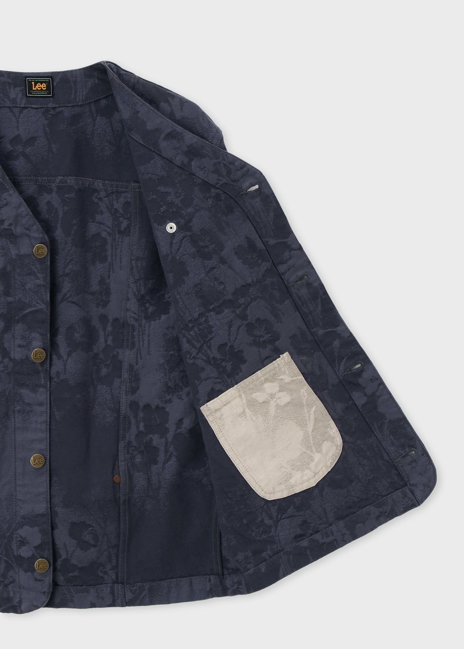 Paul Smith｜Paul Smith + Lee ジャカード ノーカラー ブルゾン