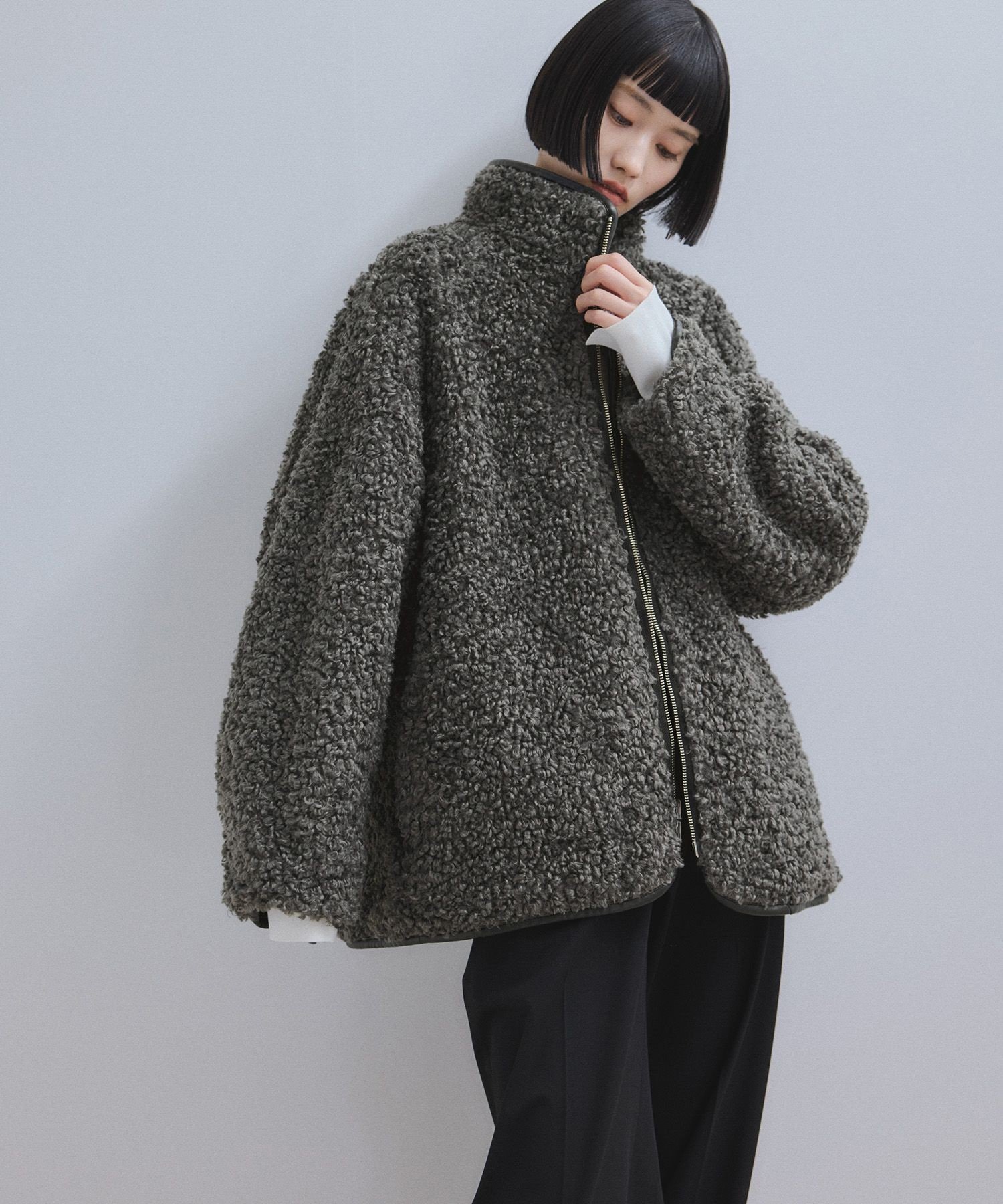 ADAM ET ROPE'｜【WEB限定】リバーシブルボアブルゾン | Rakuten