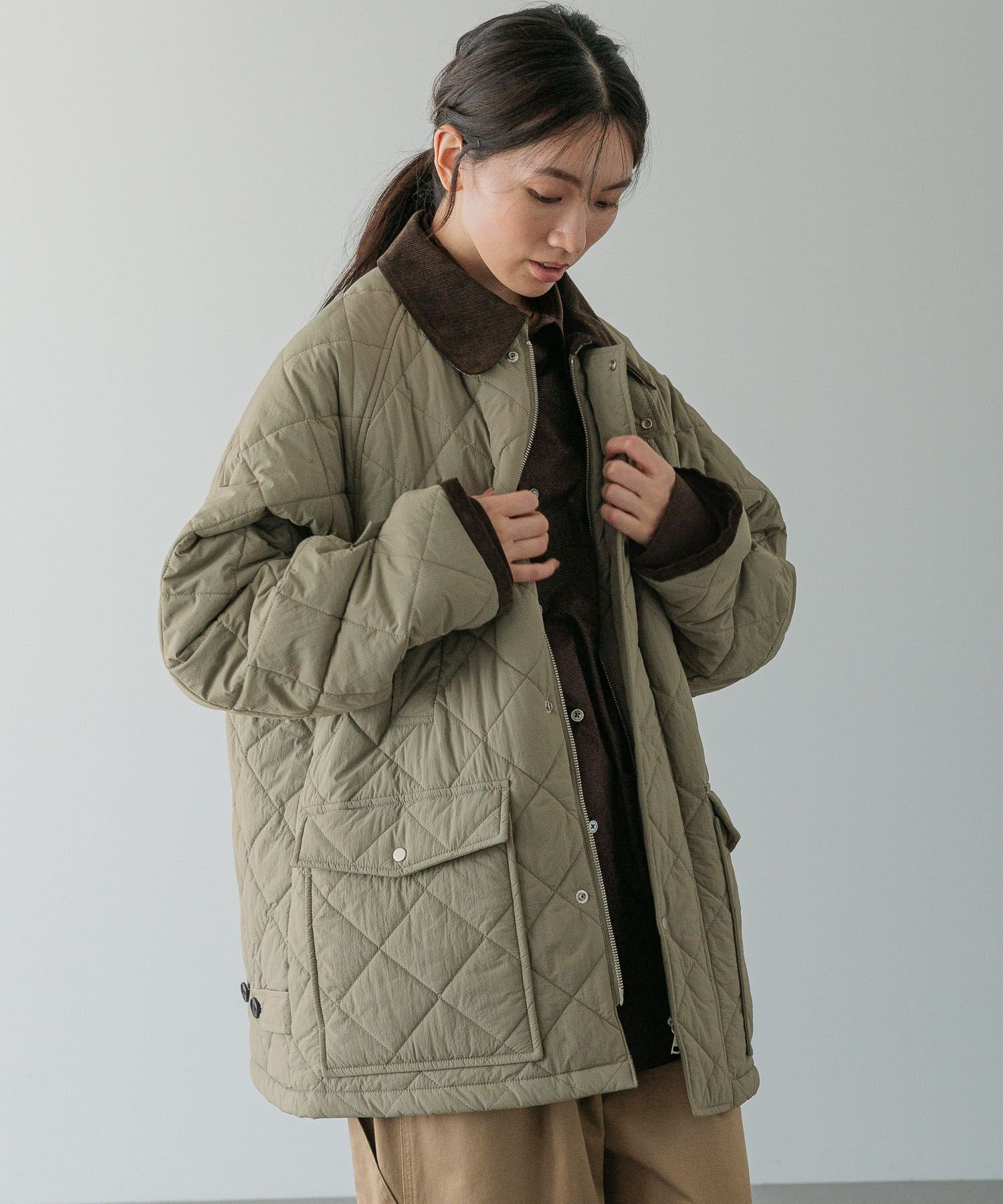 LOWRYS FARM｜キルトハンティングブルゾン | Rakuten Fashion(楽天