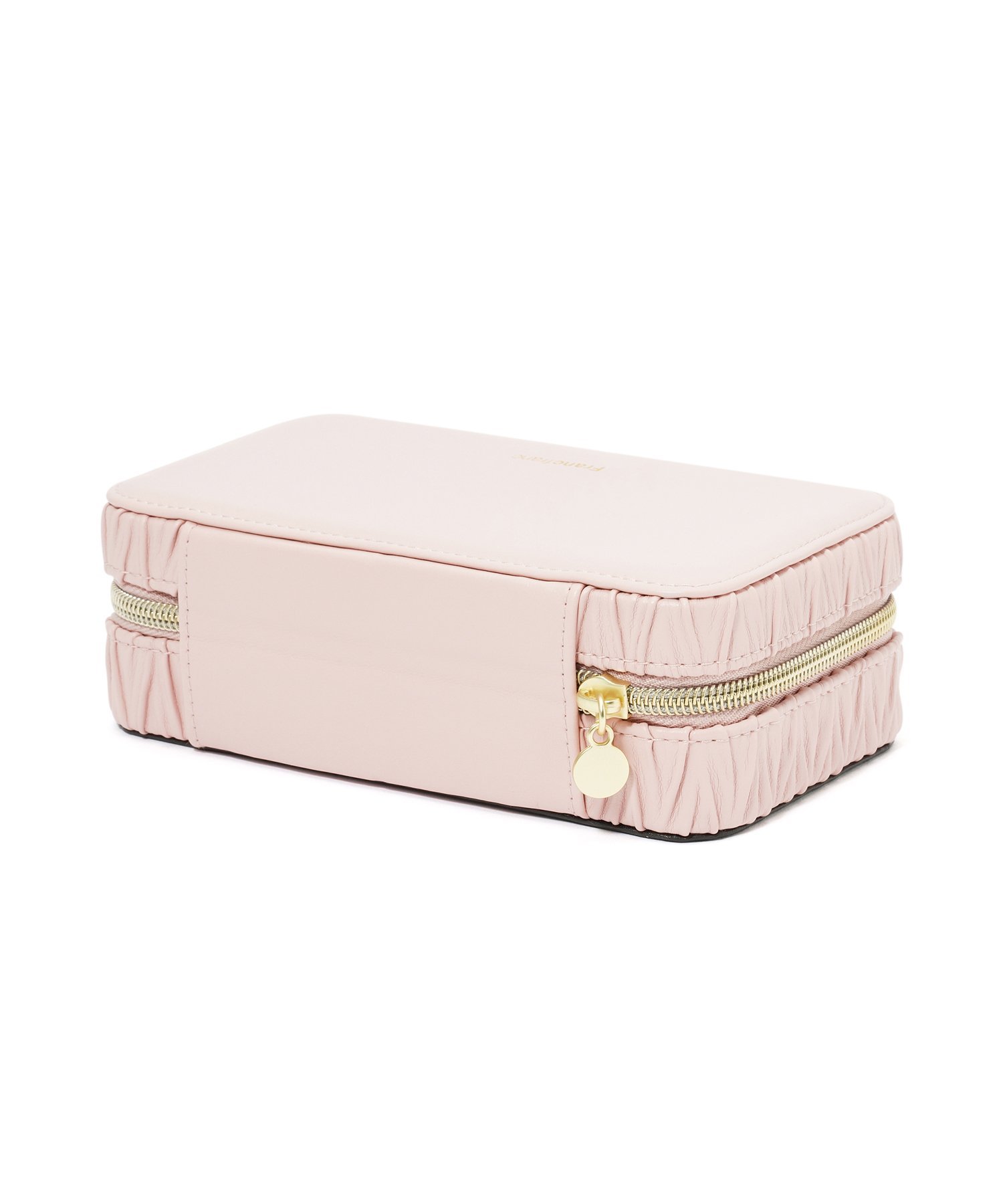Francfranc｜エンボス トラベルジュエリーボックス M ピンク | Rakuten