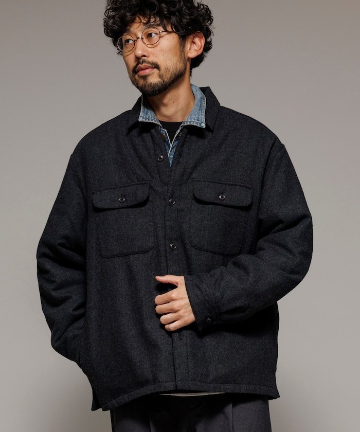 FREAK'S STORE｜ビッグシルエット ウォッシュド フランネル 中綿