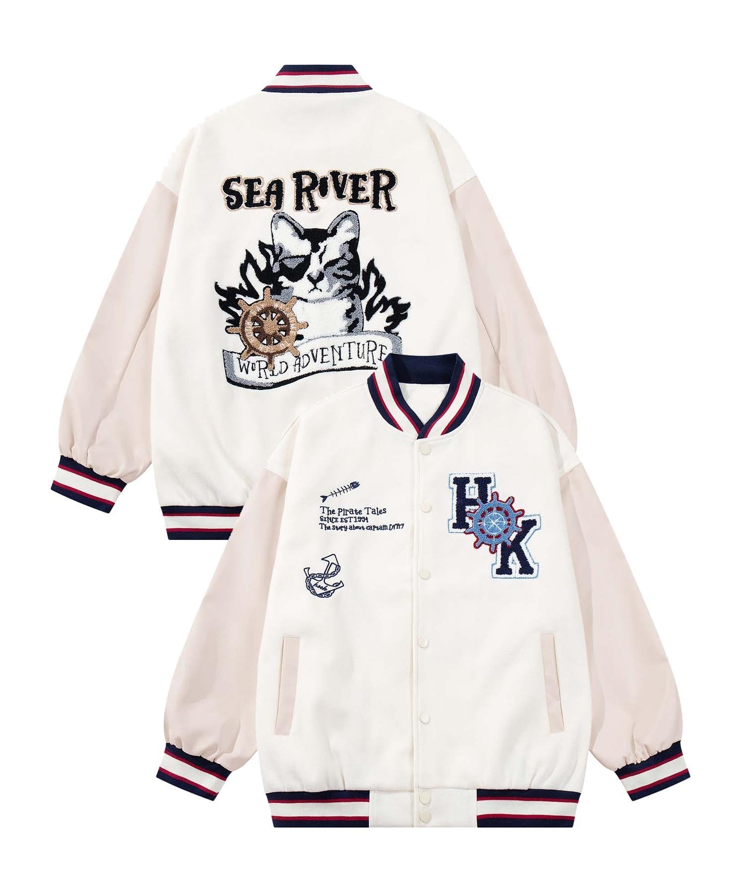 aimoha｜HOOK -original- サガラ刺繍ワッペンスタジャン | Rakuten