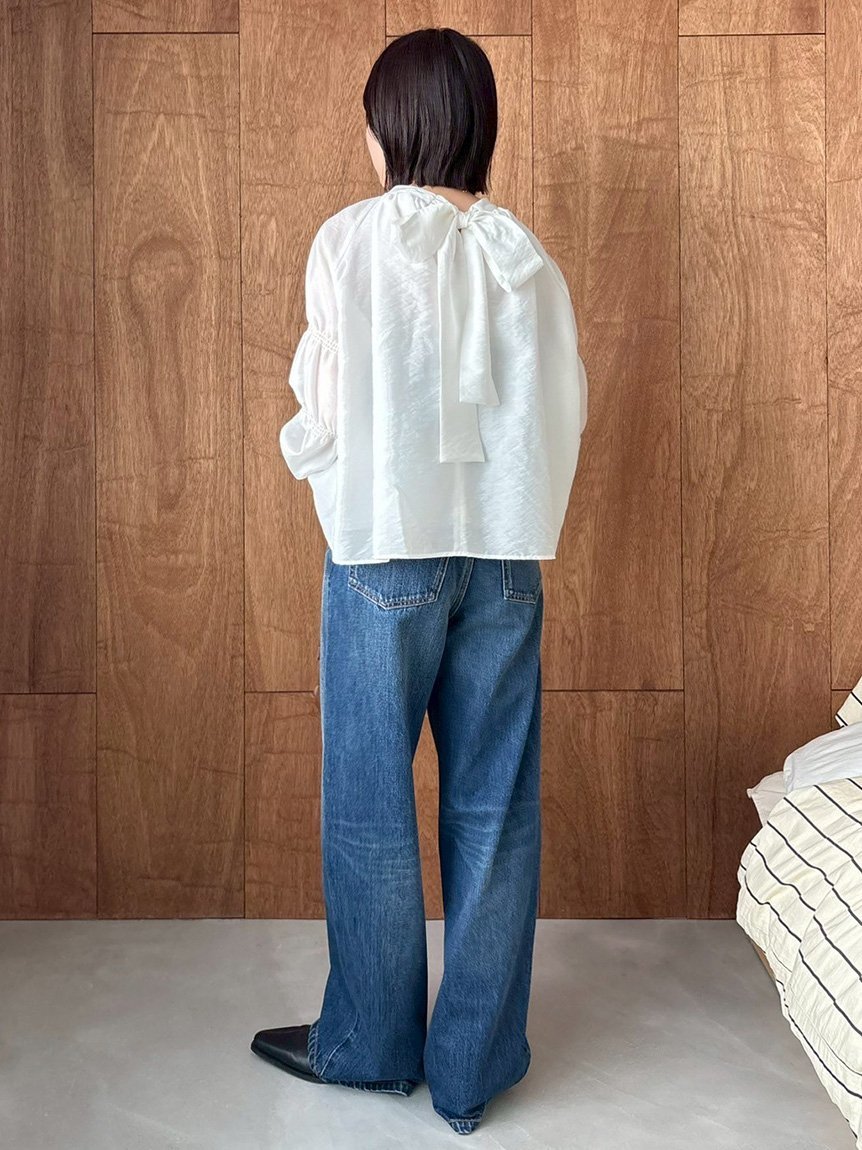 Mila Owen｜ハイライズルーズフィットバギーデニム | Rakuten Fashion