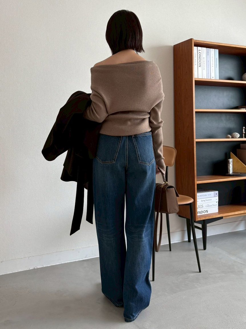 Mila Owen｜ハイライズルーズフィットバギーデニム | Rakuten Fashion