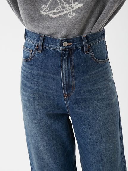 Mila Owen｜ハイライズルーズフィットバギーデニム | Rakuten Fashion