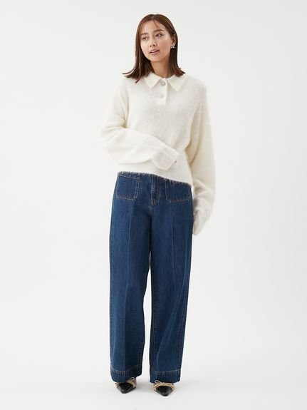 Mila Owen｜パッチポケットデザインシガレットデニムパンツ | Rakuten