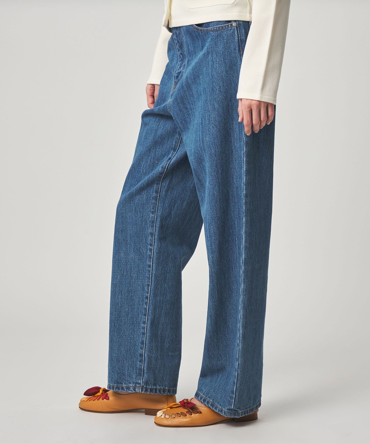 はむはむ　Steven Alan コットン デニム ストレート パンツ BEAUTY&YOUTH UNITED ARROWS｜<Steven Alan>コットン デニム