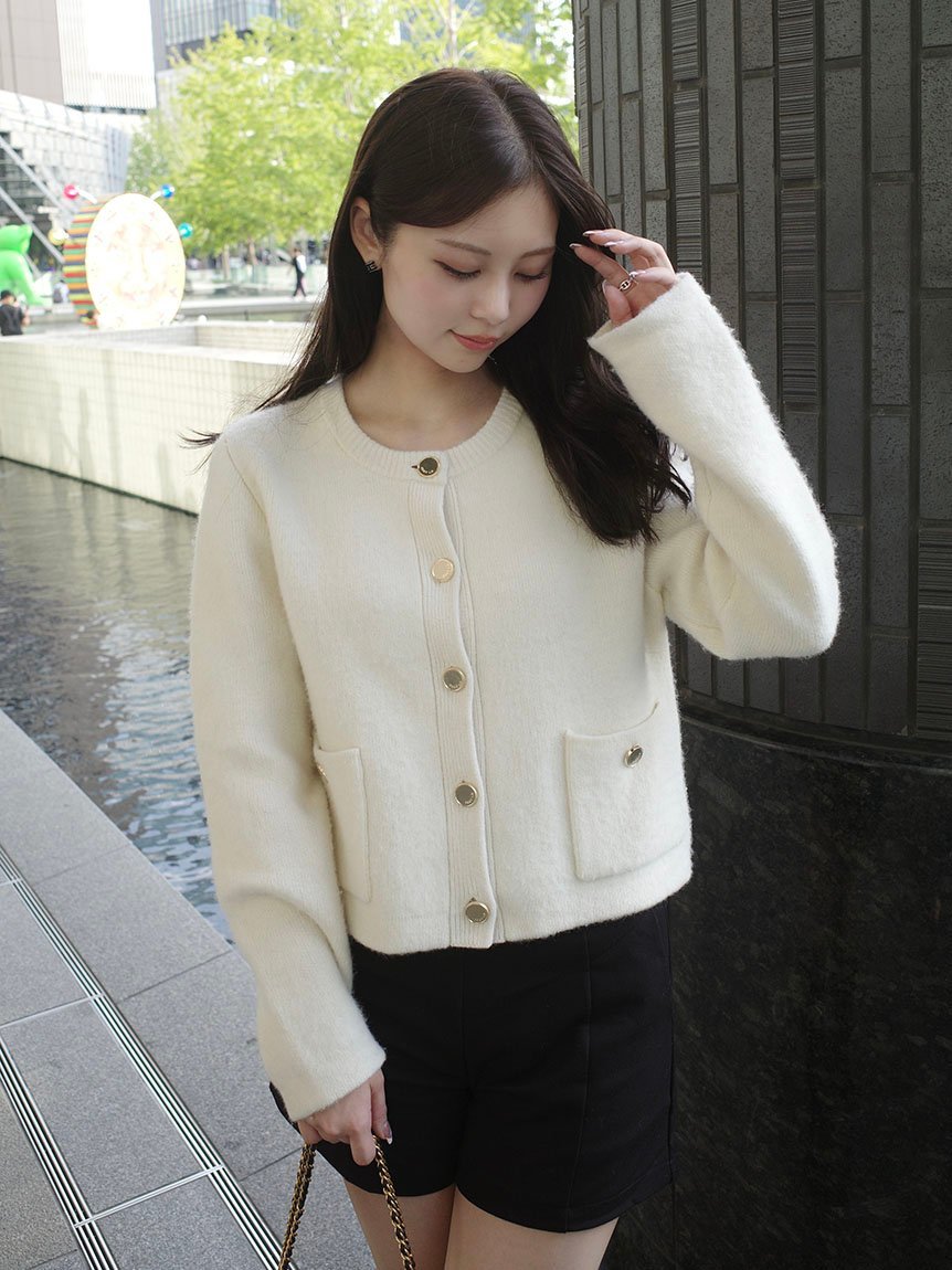 FRAY I.D｜【WEB限定カラー】フォックスウールニットジャケット