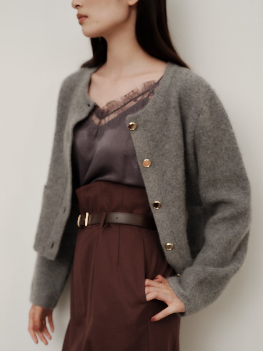 FRAY I.D｜【WEB限定カラー】フォックスウールニットジャケット