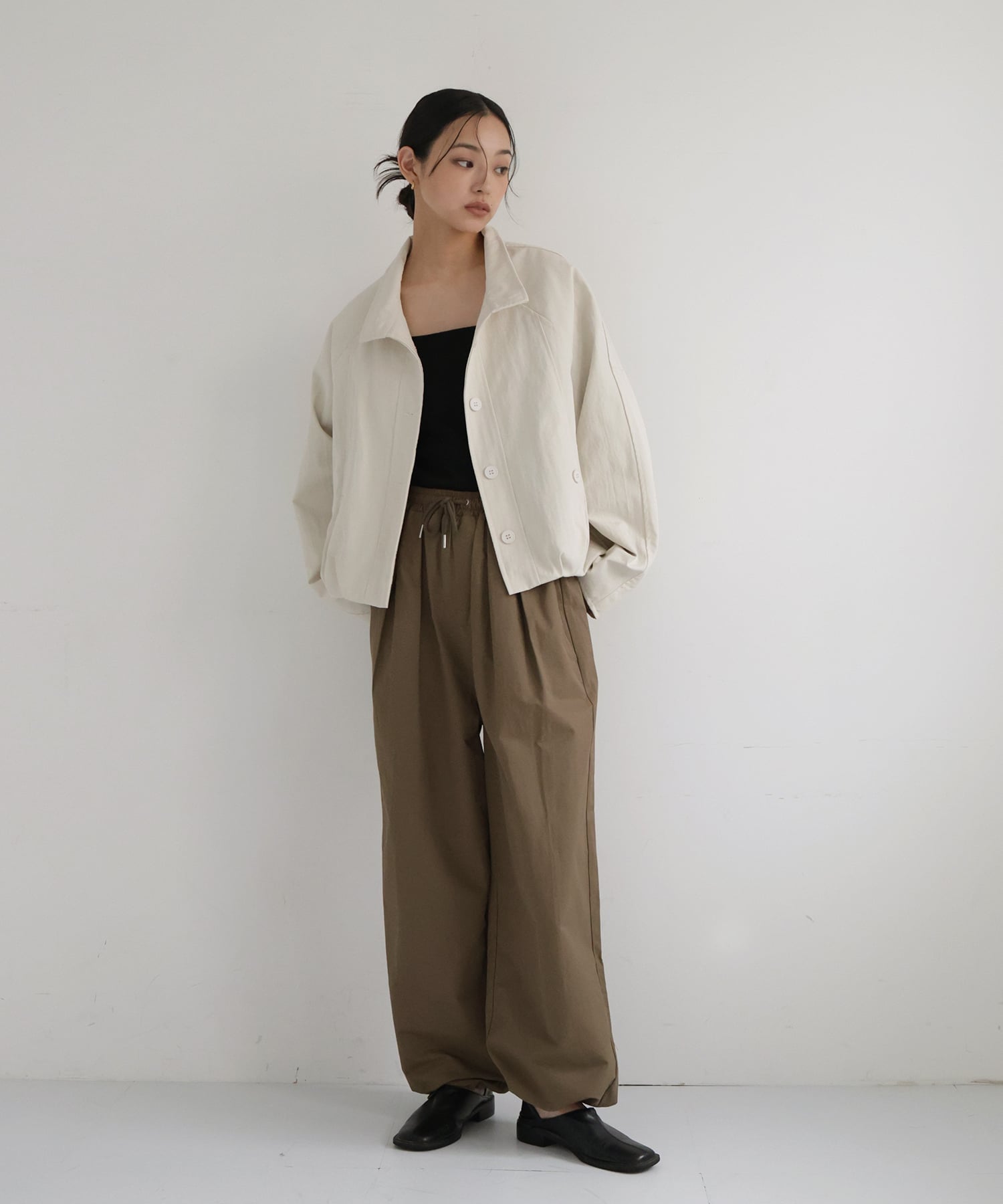 hellam｜スタンドカラーショートブルゾン | Rakuten Fashion(楽天