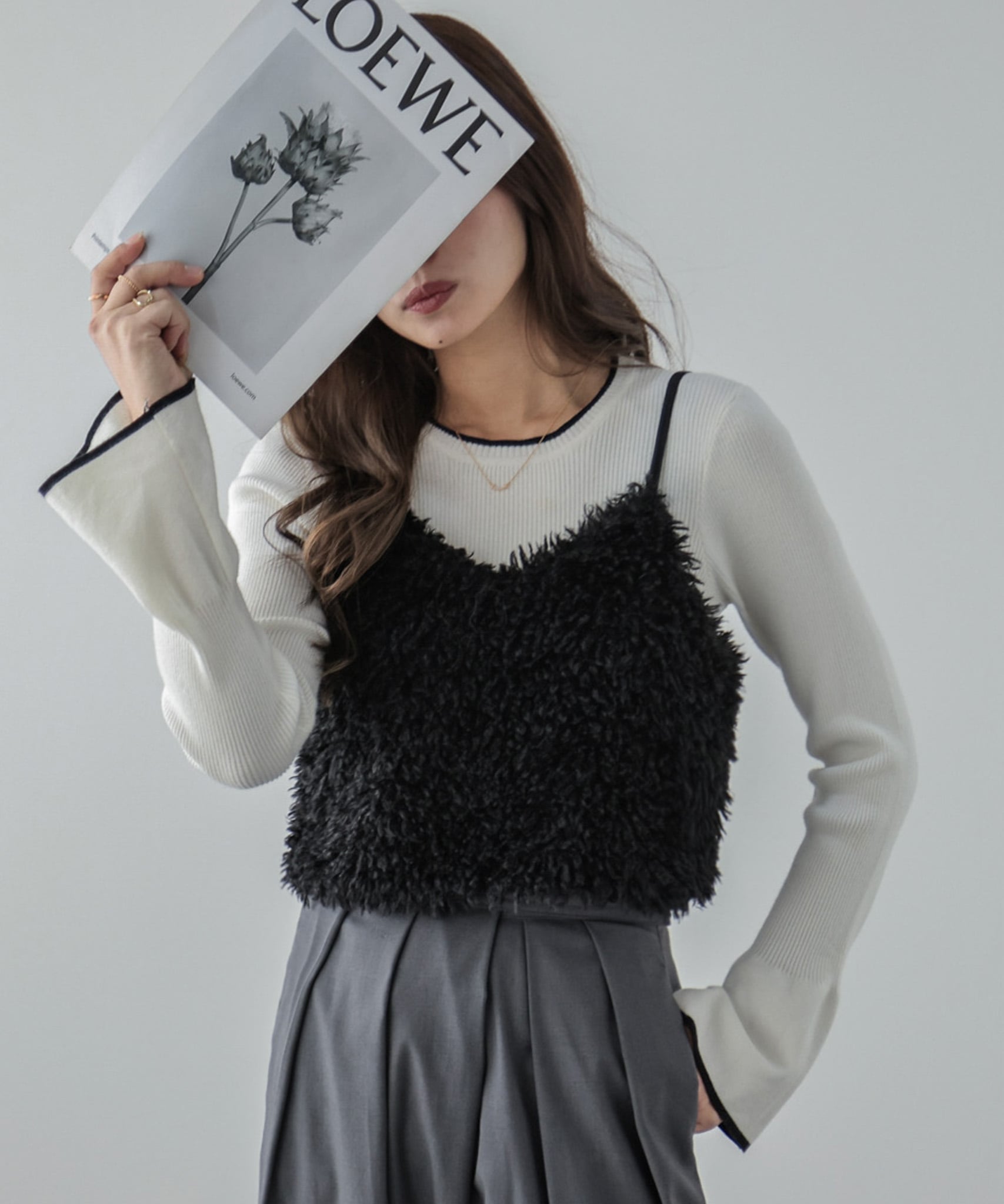 Lajour｜フェイクファーキャミソール | Rakuten Fashion(楽天