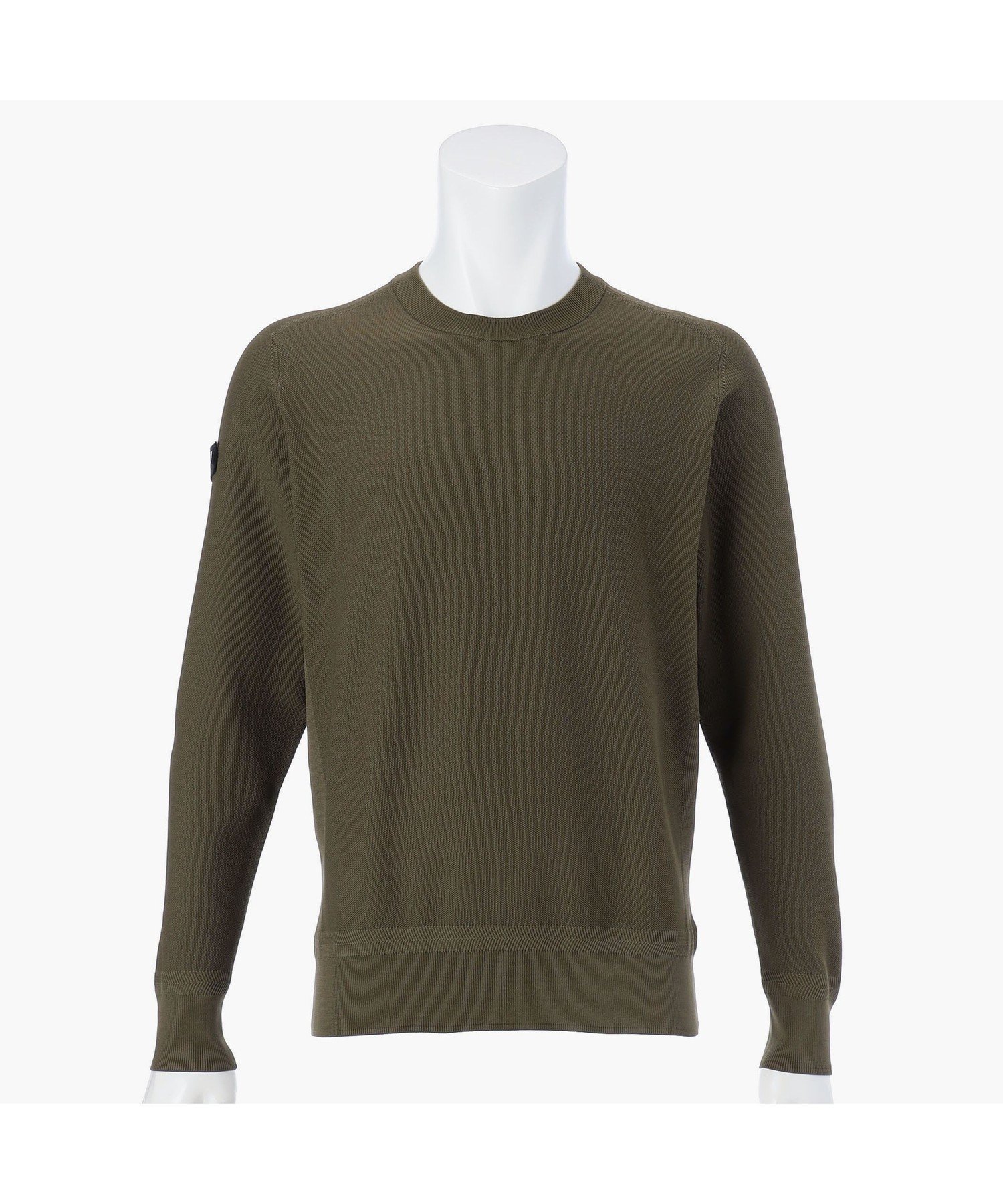 極美品 ブリーフィング メンズ モールヤーン ロゴクルーネックニット M