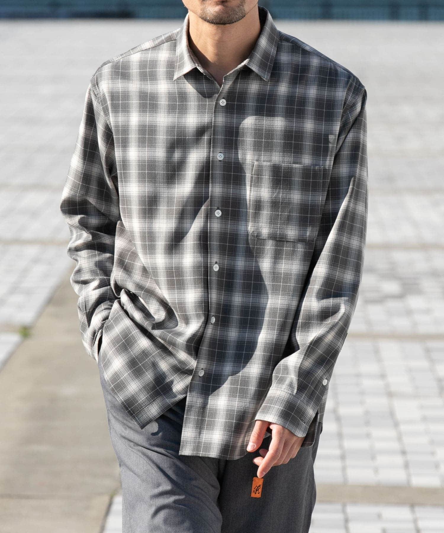 URBAN RESEARCH ROSSO｜『WEB限定』オンブレチェックリラックスシャツ