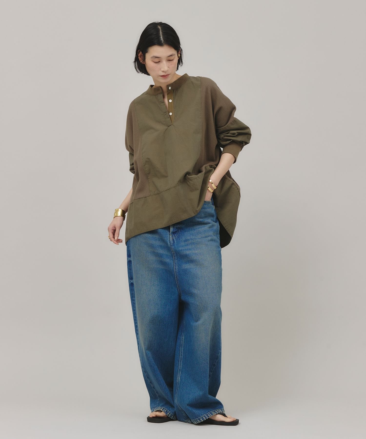 新品　カレンソロジー＜&RC＞スーパーワイドルーズデニム　38サイズ Curensology｜<&RC>スーパーワイドルーズデニム | Rakuten Fashion