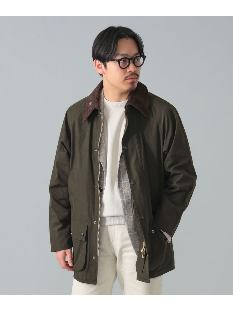 楽天市場】BEAMS F 【別注】Barbour / BEDALE CLASSIC FIT ピーチ