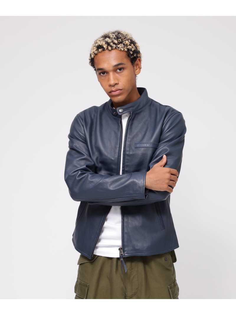 楽天市場】avirex アヴィレックス シングル ライダースジャケットの通販
