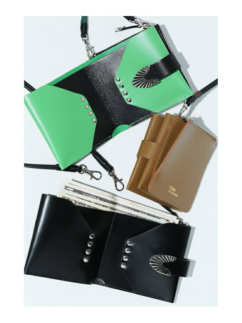 楽天市場】TOGA ARCHIVES Leather shoulder wallet トーガ 財布