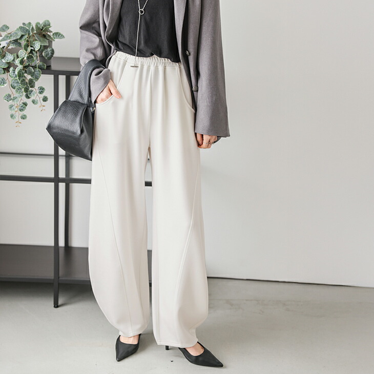 楽天市場】【半額クーポン対象】カーブパンツ フリース 裏起毛 ワイド