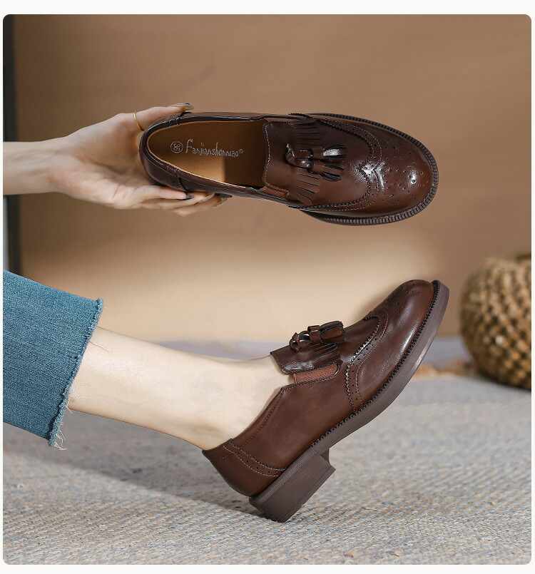 楽天市場】【現物】3cmヒール タッセル ローファー パンプス