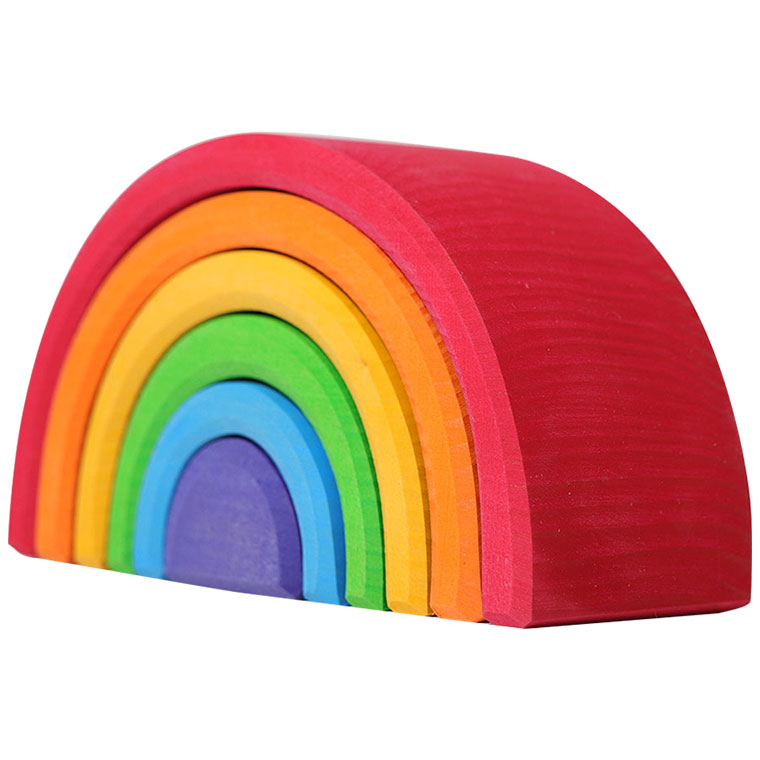 楽天市場】グリムス 積み木 アーチレインボー 小 GM10700 知育玩具