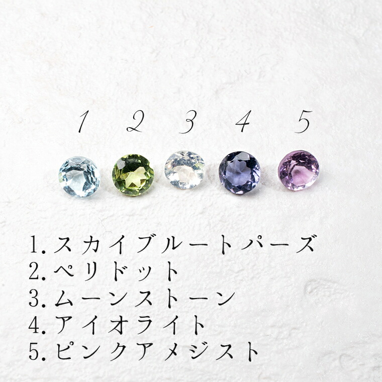 楽天市場】K10リング×20種の天然石 ラウンドファセットカット4mm 10金