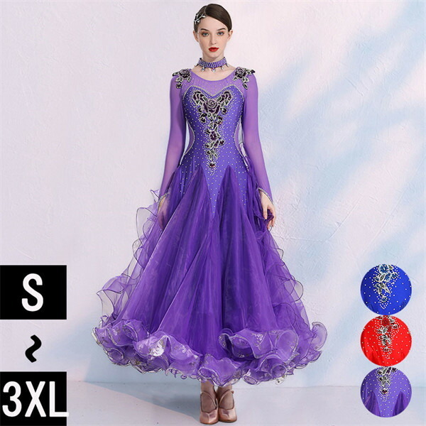 楽天市場】社交ダンス衣装 社交ダンス ドレス 社交 ダンス練習着