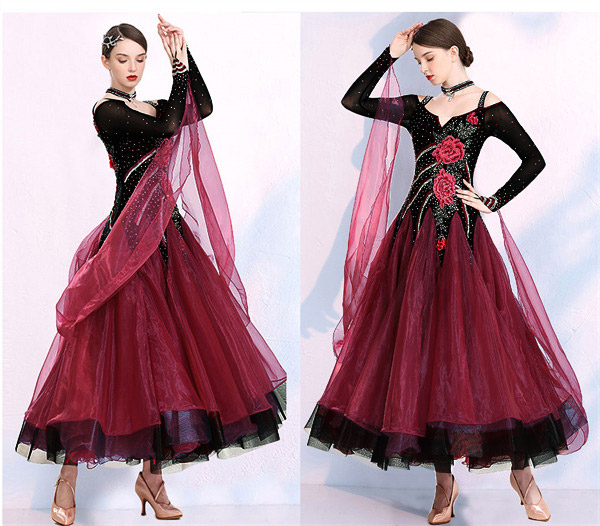 楽天市場】社交ダンス衣装 社交ダンス ドレス 社交 ダンス練習着