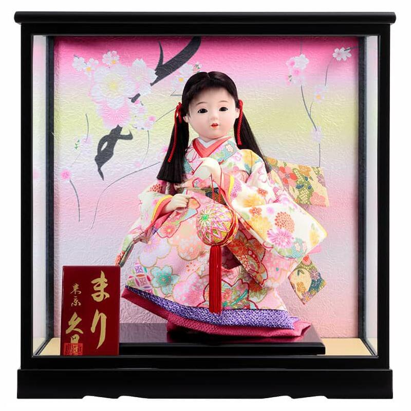 楽天市場】久月作 日本人形 わらべ人形・童人形 浮世人形 8号 【虹香