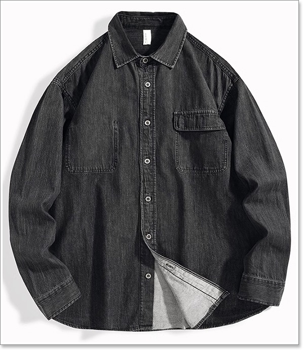 楽天市場】デニムシャツ メンズ 長袖 春 秋 冬 ダンガリーシャツ