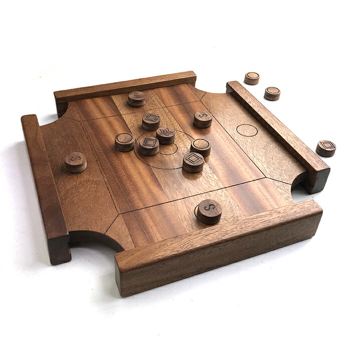 楽天市場】【送料無料】木製 キャロム ミニ Carrom mini 木製品 革製品