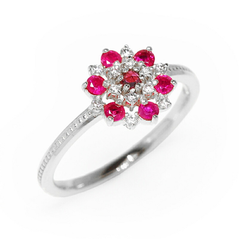 楽天市場】＼4,000円OFFクーポン3/1〜／ ルビー ダイヤモンド0.07ct
