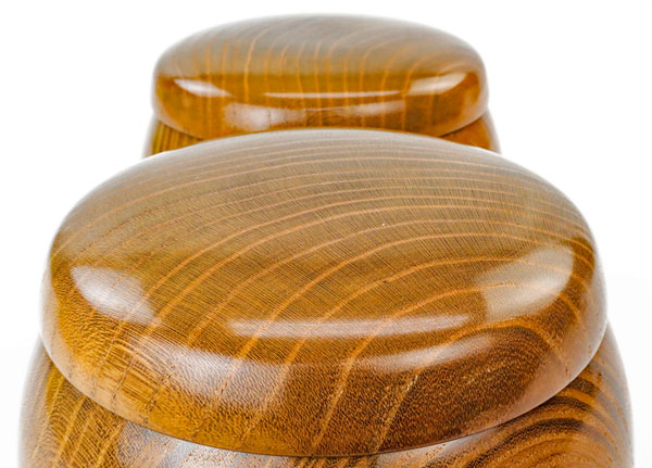 楽天市場】囲碁 木製碁笥 美栄作 本桑 立形 特大 ※蛤碁石36号まで収納