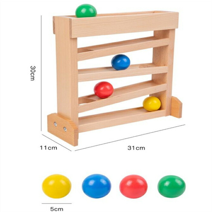 楽天市場】送料無料！ボールトラッカー幼児初期開発玩具モンテッソーリ