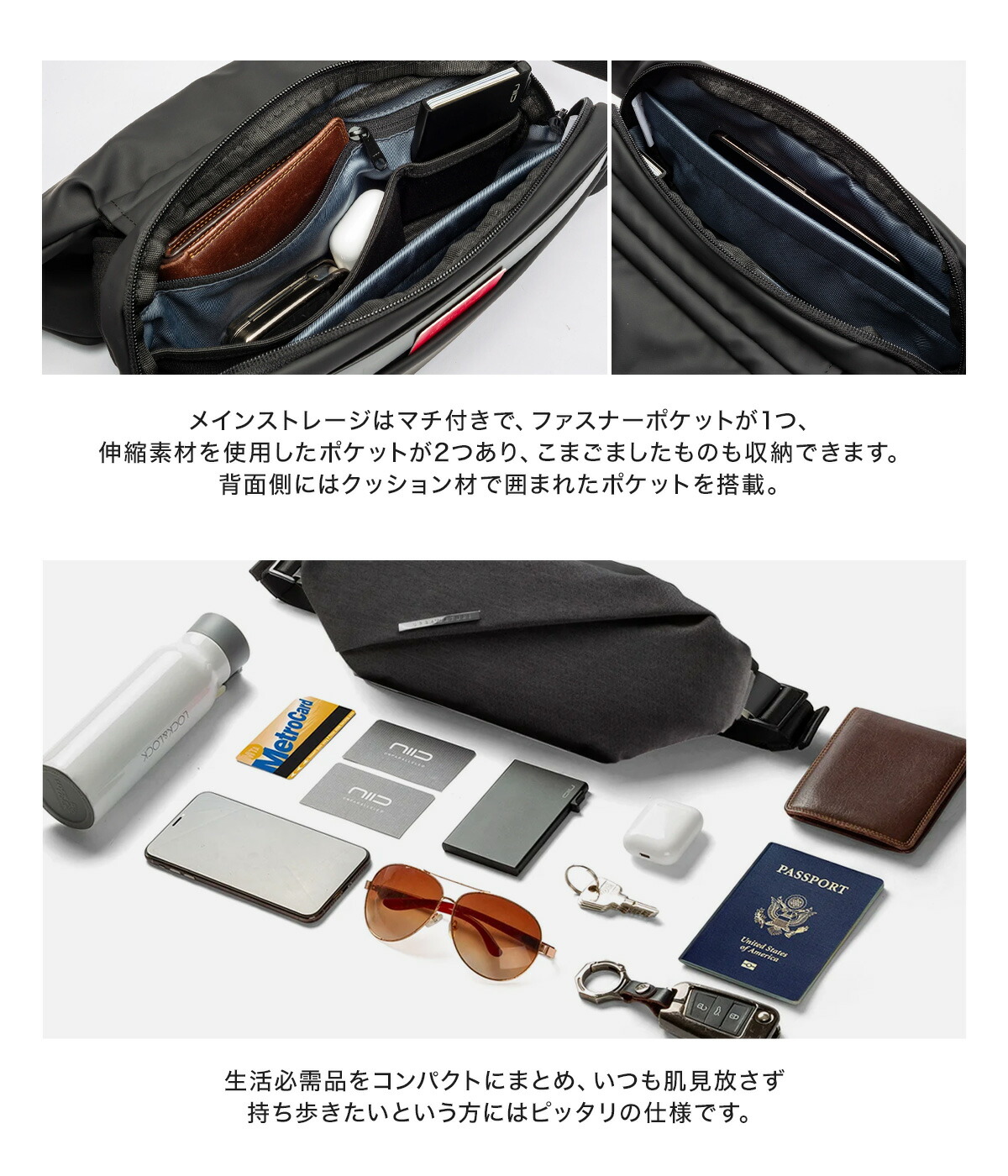 楽天市場】【全品10倍☆3/4(水)20時～】ニード ボディバッグ メンズ