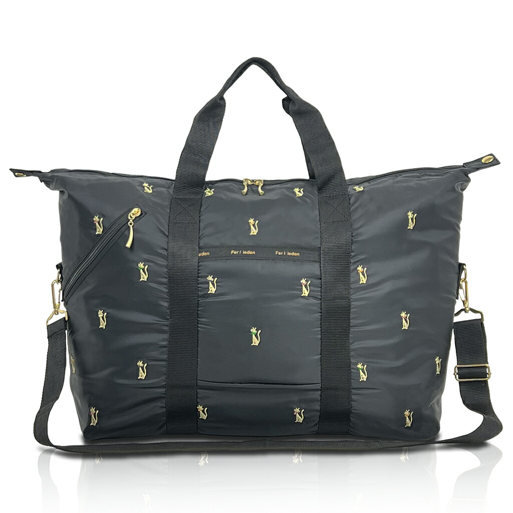 楽天市場】【20％OFFクーポン対象！ 3/4〜3/11まで】猫刺繍 ボストン