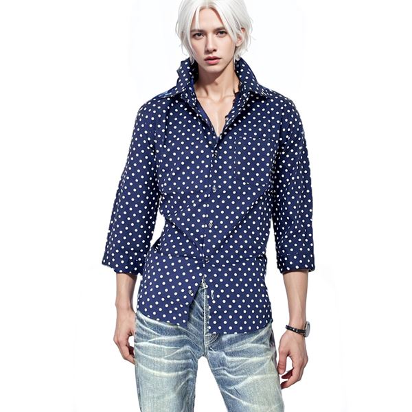 楽天市場】メンズ 男性 服 トップス キレイメ系トラッド水玉ドット柄7