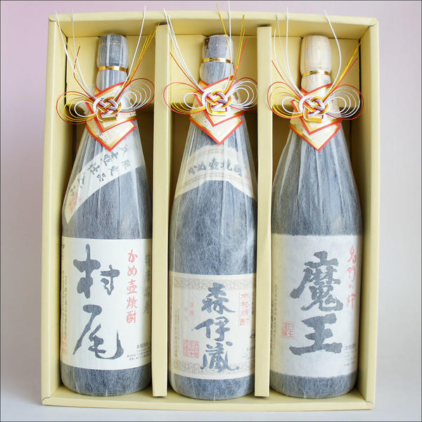 楽天市場】芋焼酎 飲み比べセット 3M 森伊蔵・魔王・村尾 おめかし