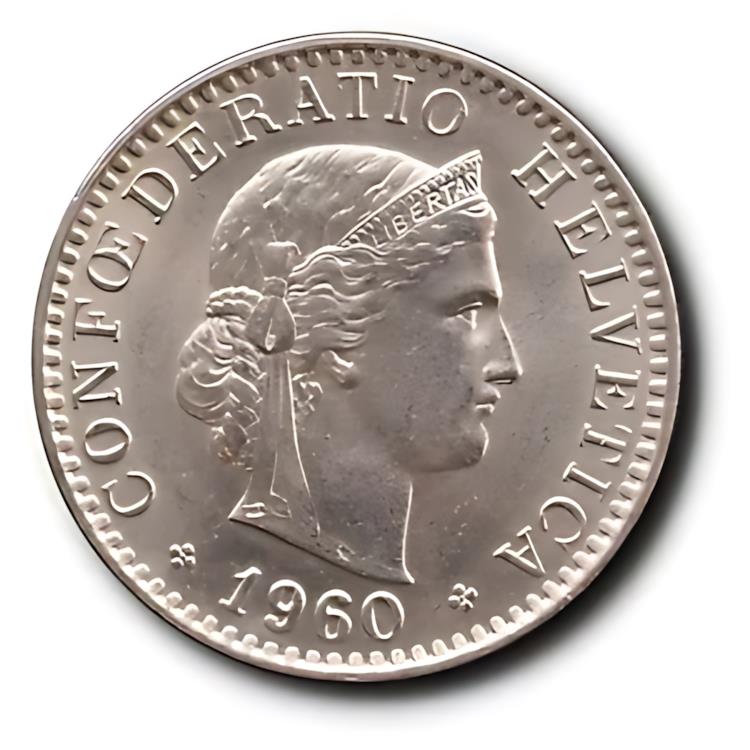 楽天市場】1960-B スイス 20 ラッペン : 世界の紙幣・金・銀 ラフテル