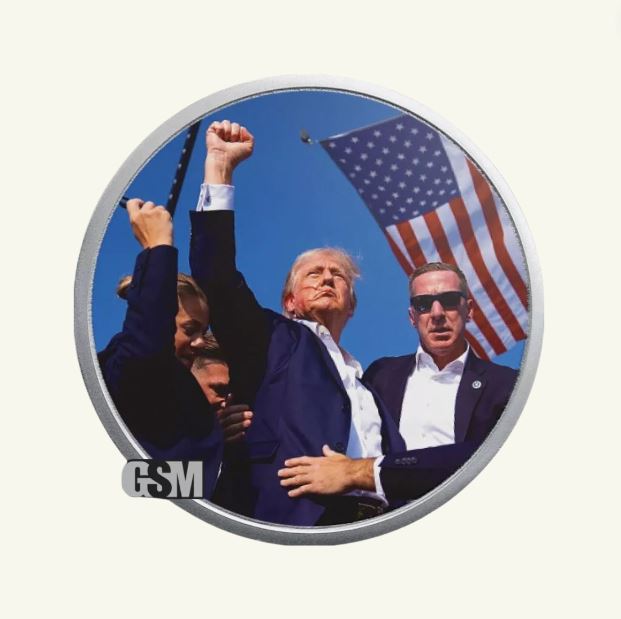 楽天市場】ドナルド・J・トランプ暗殺失敗 1 Oz .999 Fine Silver 純銀