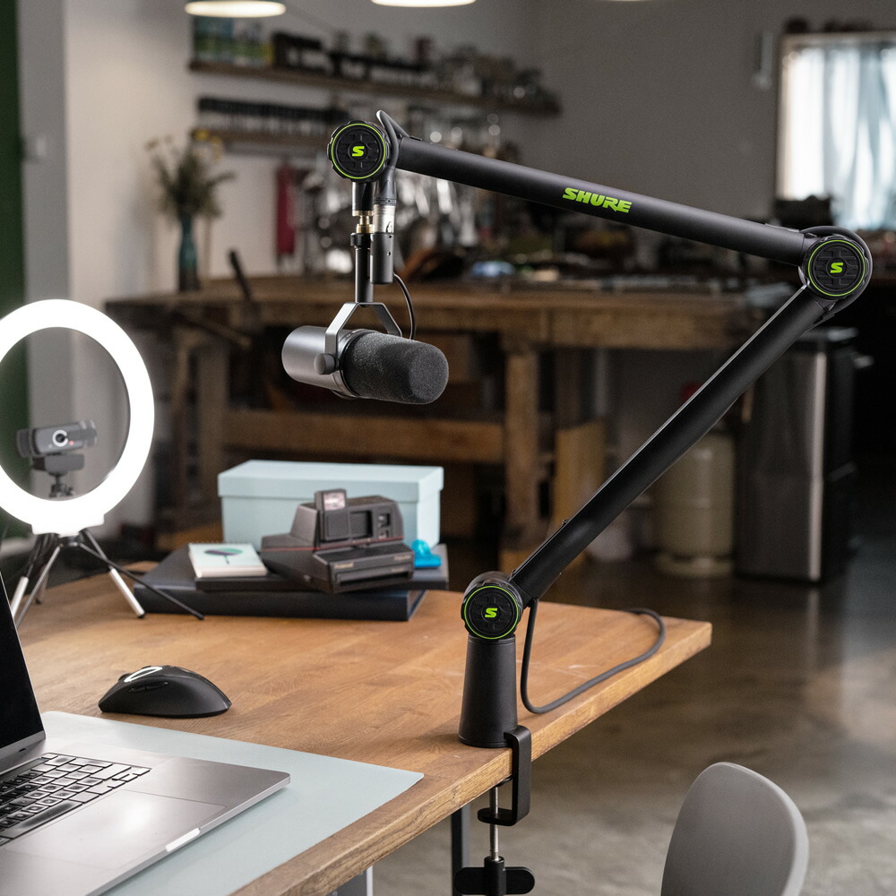 楽天市場】Shure by Gator デスクトップマイクアームスタンド SH